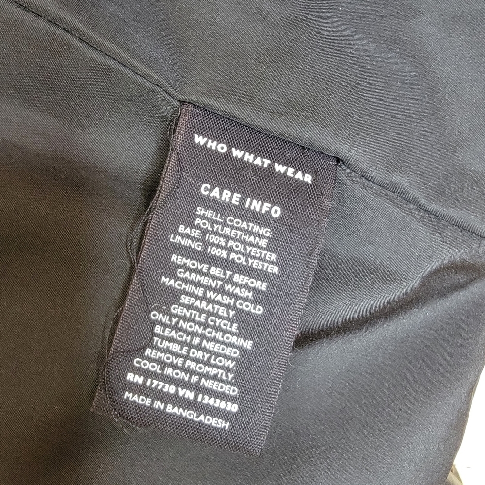 Who What Wear Black Faux Leather Jacket Medium - Picture 9 of 9